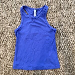 Lululemon Align Waist-Length Racerback Tank Top, Size 4. Purple/blue color